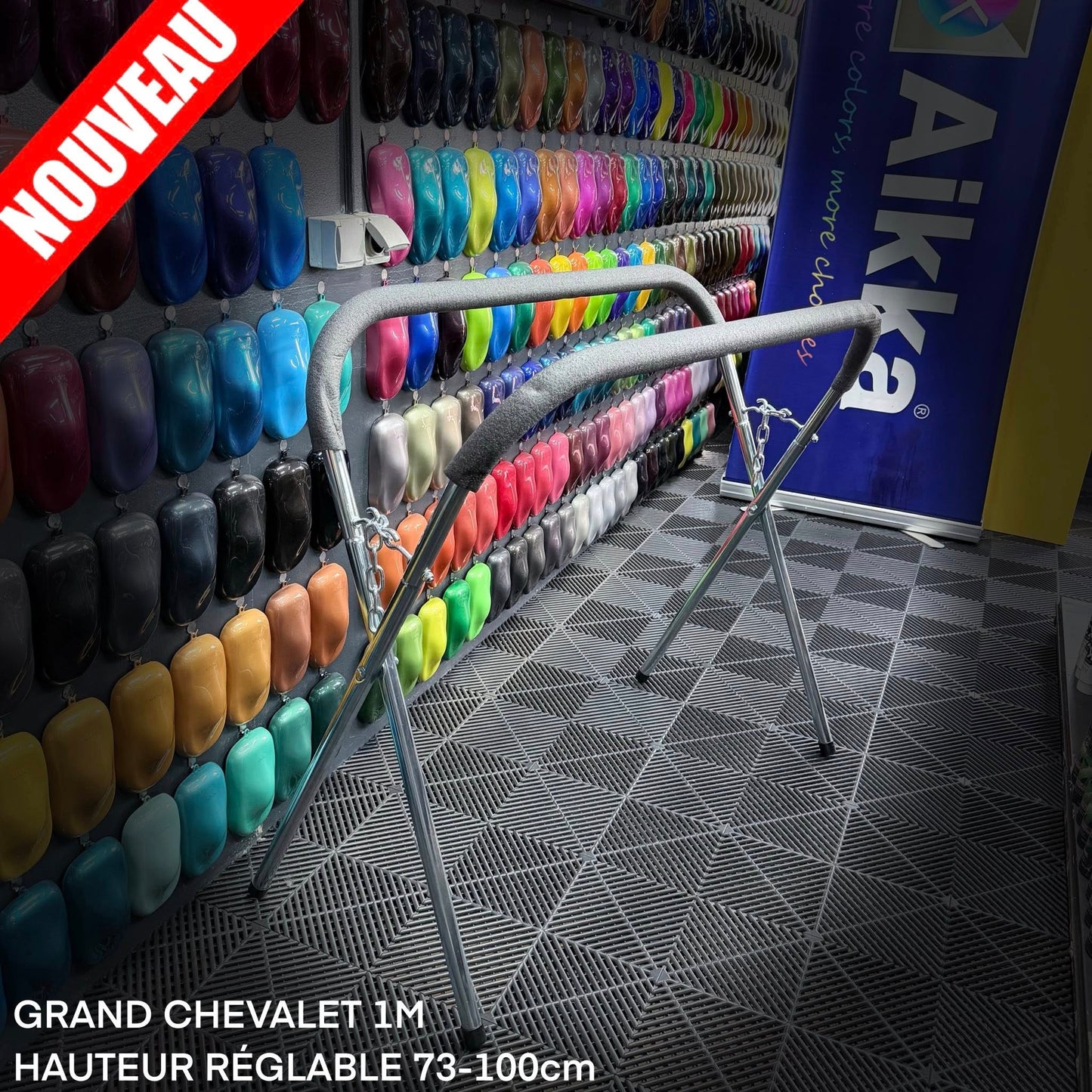 GRAND CHEVALET 1M HAUTEUR REGLABLE 73-100cm