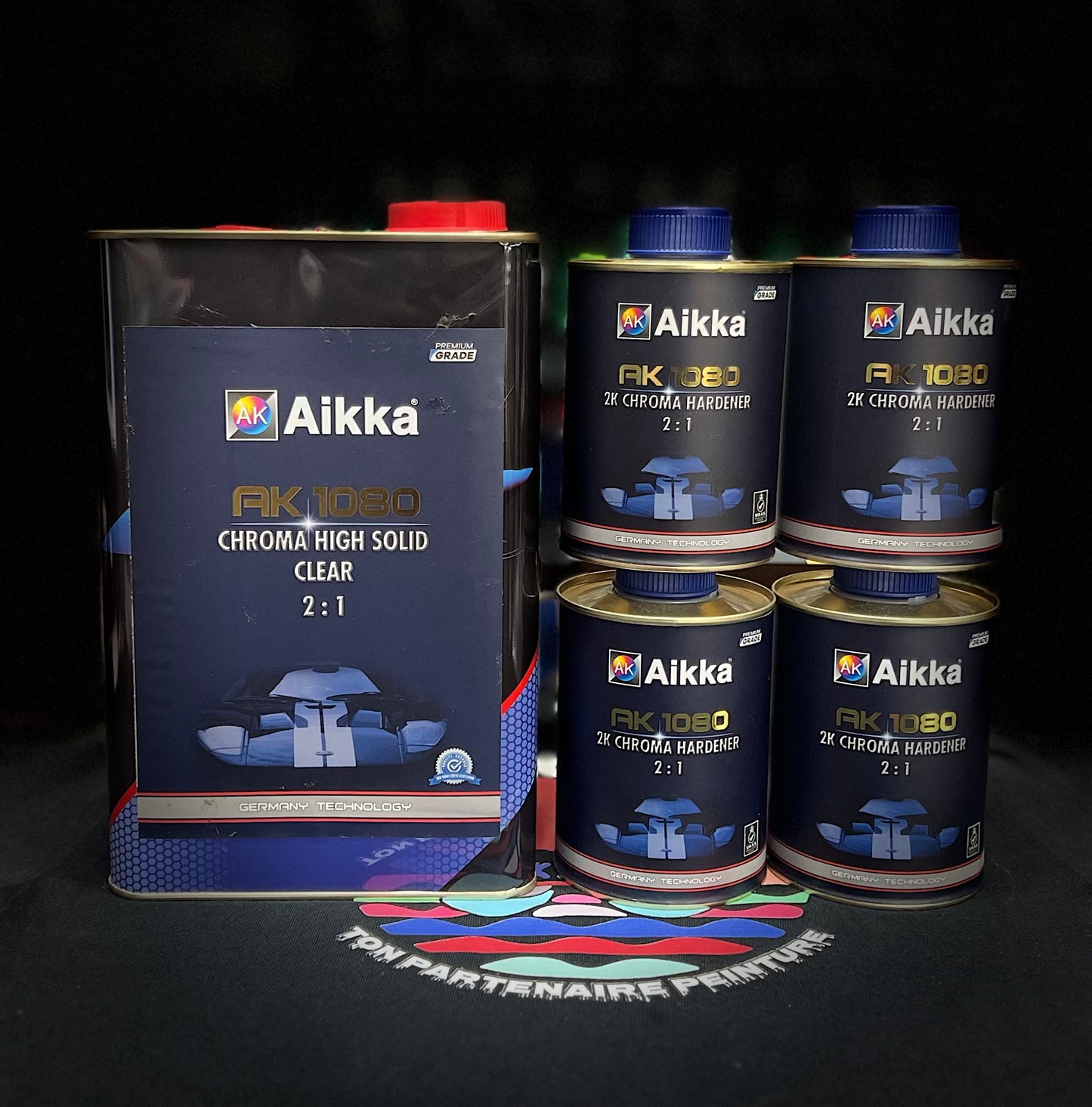 AIKKA AK1080 6L- MAXI PACK VERNIS HIGH CHROMA 4L + 2L DURCISSEUR