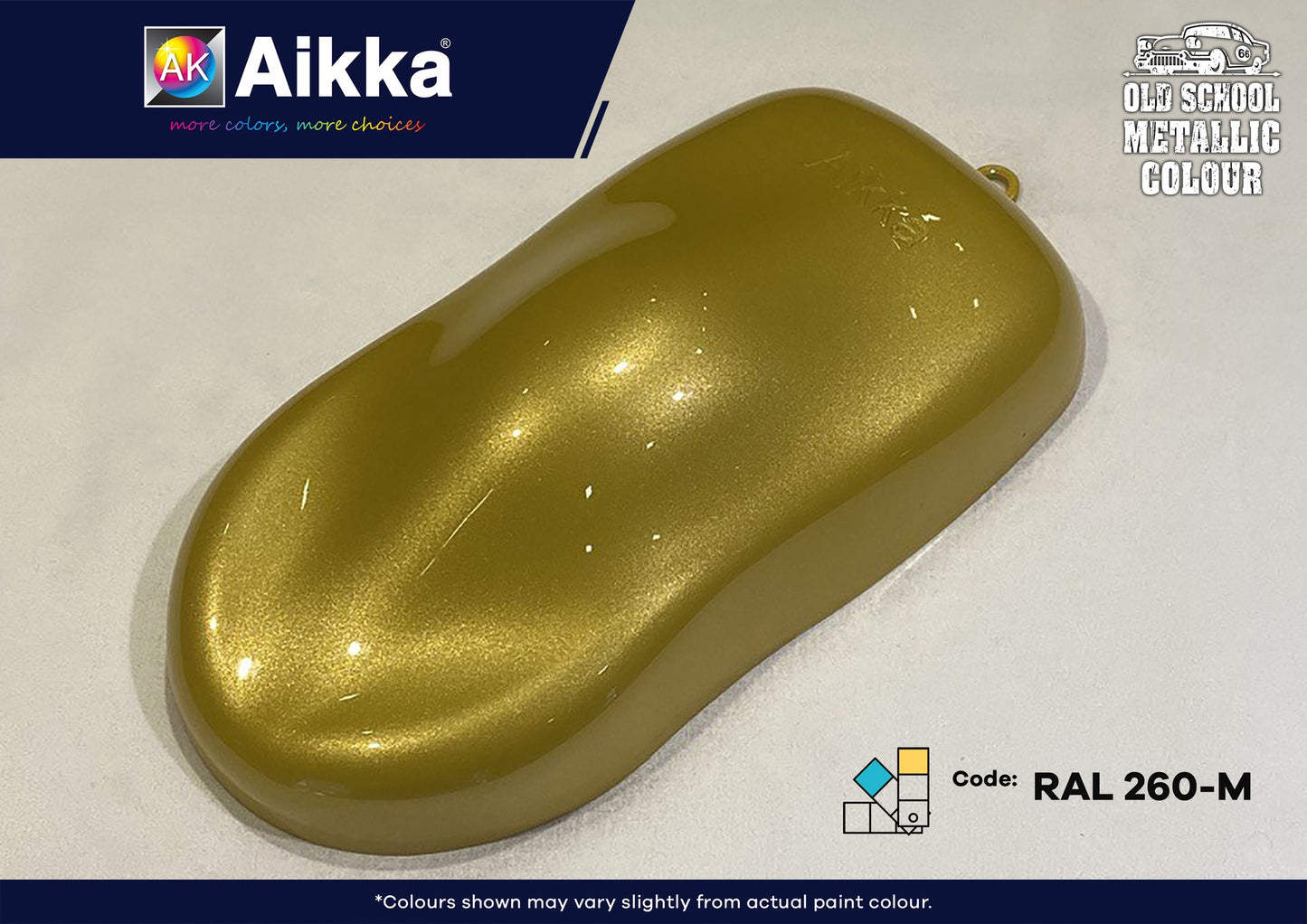 RAL - OLD SCHOOL RAL METALLIC COLOUR AIKKA - 70 couleurs