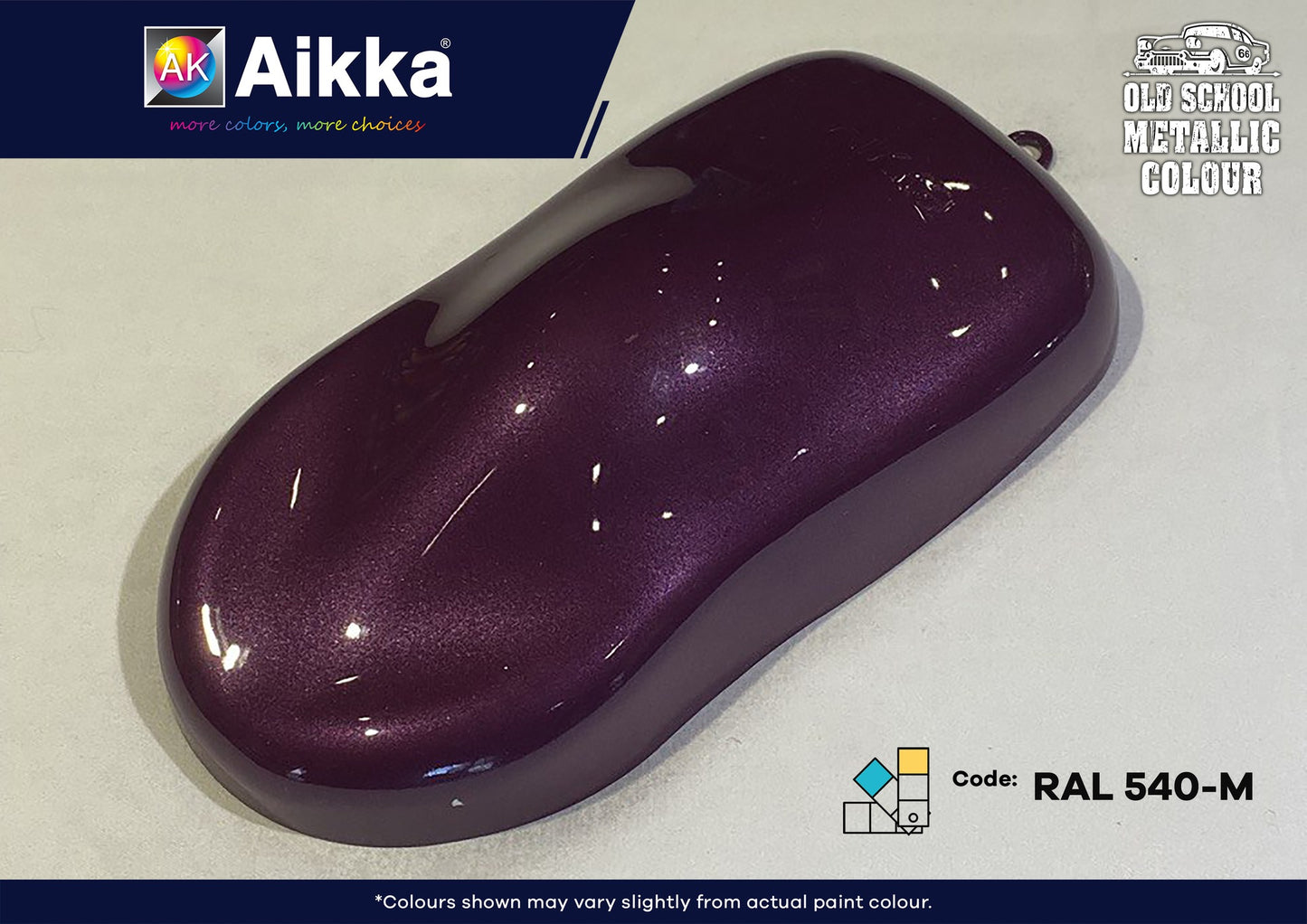 RAL - OLD SCHOOL RAL METALLIC COLOUR AIKKA - 70 couleurs