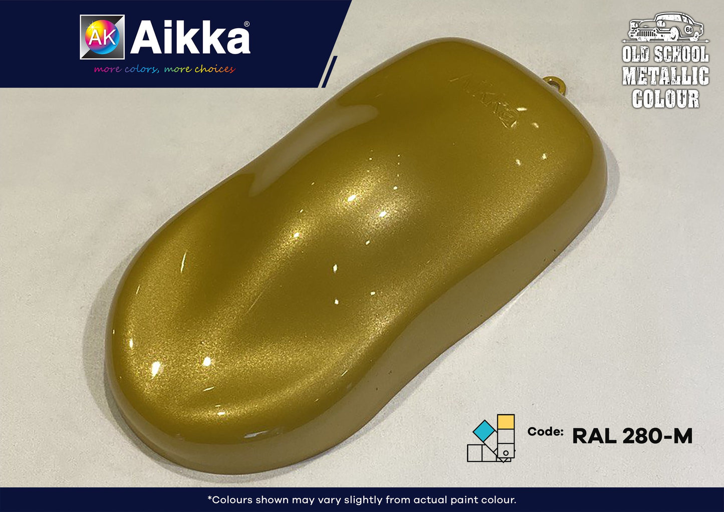 RAL - OLD SCHOOL RAL METALLIC COLOUR AIKKA - 70 couleurs
