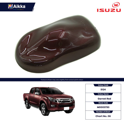 ISUZU - TEINTES ORIGINE CONSTRUCTEUR ISUZU - 130 teintes