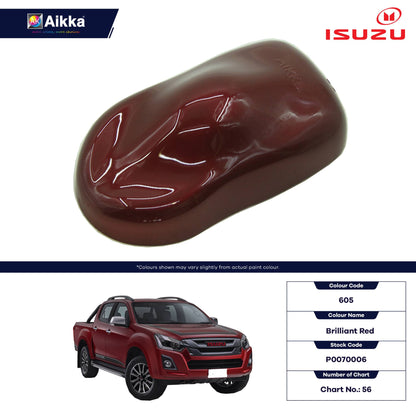 ISUZU - TEINTES ORIGINE CONSTRUCTEUR ISUZU - 130 teintes