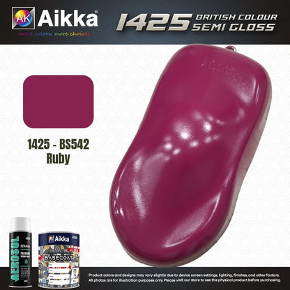 SATINE OPAQUE 1/2 - BRITISH STANDARD SEMI GLOSS COLOUR AIKKA (auto base ou auto kril) - 250 couleurs