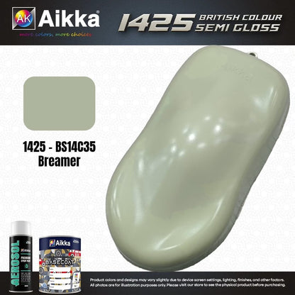 SATINE OPAQUE 1/2 - BRITISH STANDARD SEMI GLOSS COLOUR AIKKA (auto base ou auto kril) - 250 couleurs