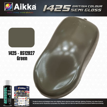 SATINE OPAQUE 1/2 - BRITISH STANDARD SEMI GLOSS COLOUR AIKKA (auto base ou auto kril) - 250 couleurs