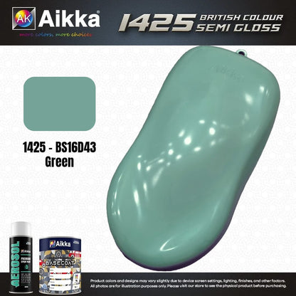 SATINE OPAQUE 1/2 - BRITISH STANDARD SEMI GLOSS COLOUR AIKKA (auto base ou auto kril) - 250 couleurs