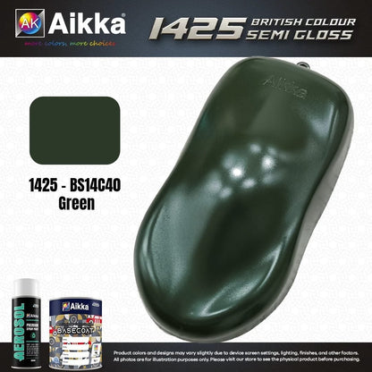 SATINE OPAQUE 1/2 - BRITISH STANDARD SEMI GLOSS COLOUR AIKKA (auto base ou auto kril) - 250 couleurs