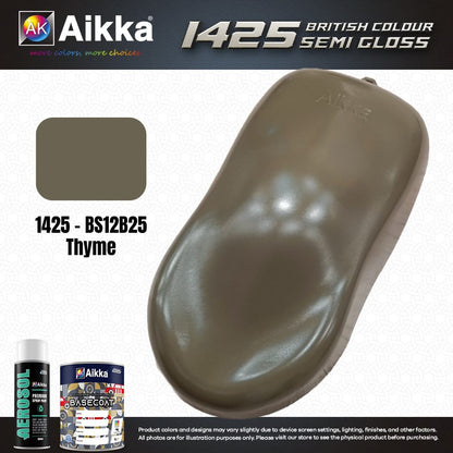 SATINE OPAQUE 1/2 - BRITISH STANDARD SEMI GLOSS COLOUR AIKKA (auto base ou auto kril) - 250 couleurs