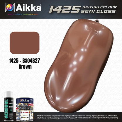 SATINE OPAQUE 1/2 - BRITISH STANDARD SEMI GLOSS COLOUR AIKKA (auto base ou auto kril) - 250 couleurs