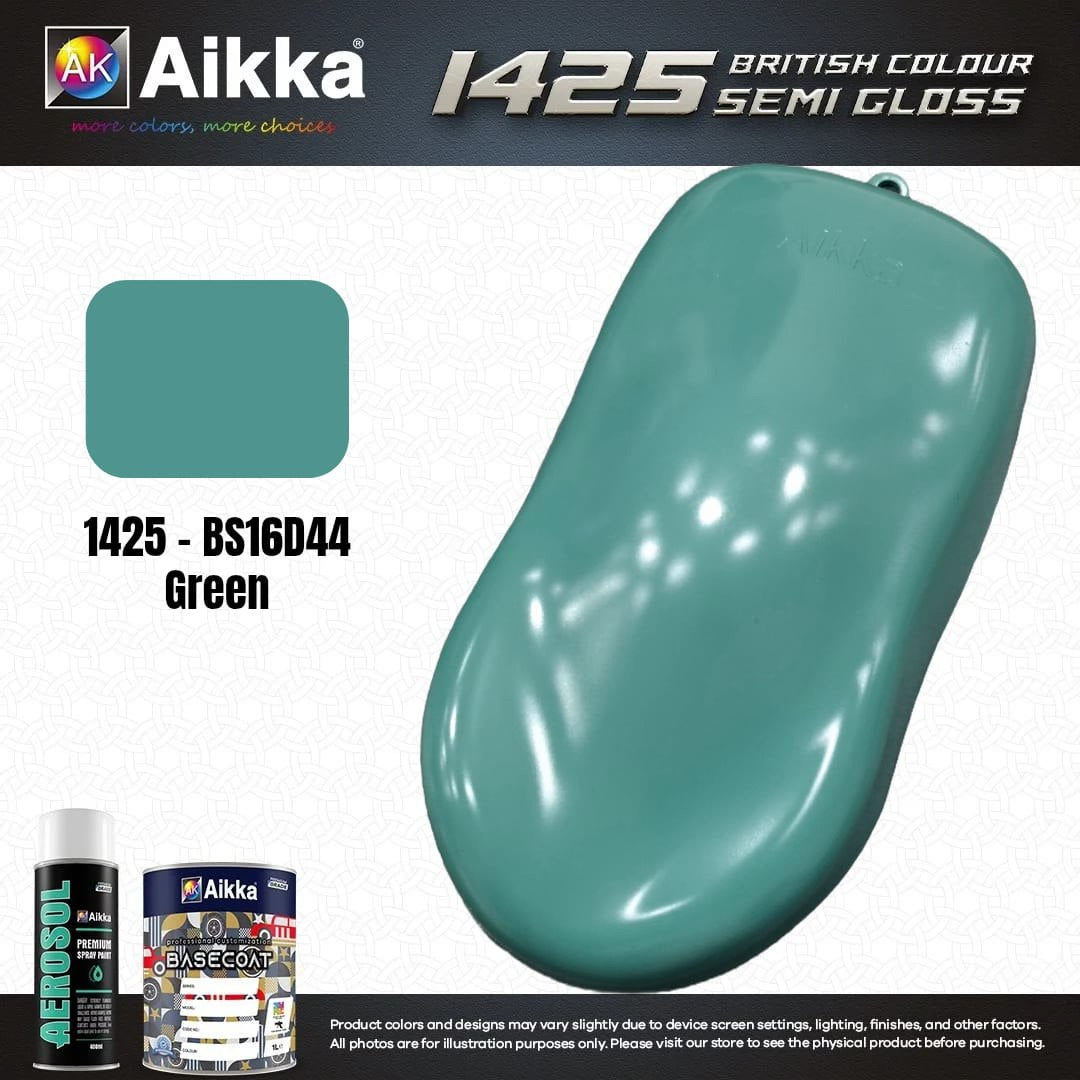 SATINE OPAQUE 1/2 - BRITISH STANDARD SEMI GLOSS COLOUR AIKKA (auto base ou auto kril) - 250 couleurs