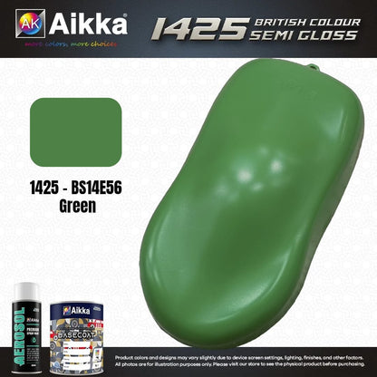 SATINE OPAQUE 1/2 - BRITISH STANDARD SEMI GLOSS COLOUR AIKKA (auto base ou auto kril) - 250 couleurs