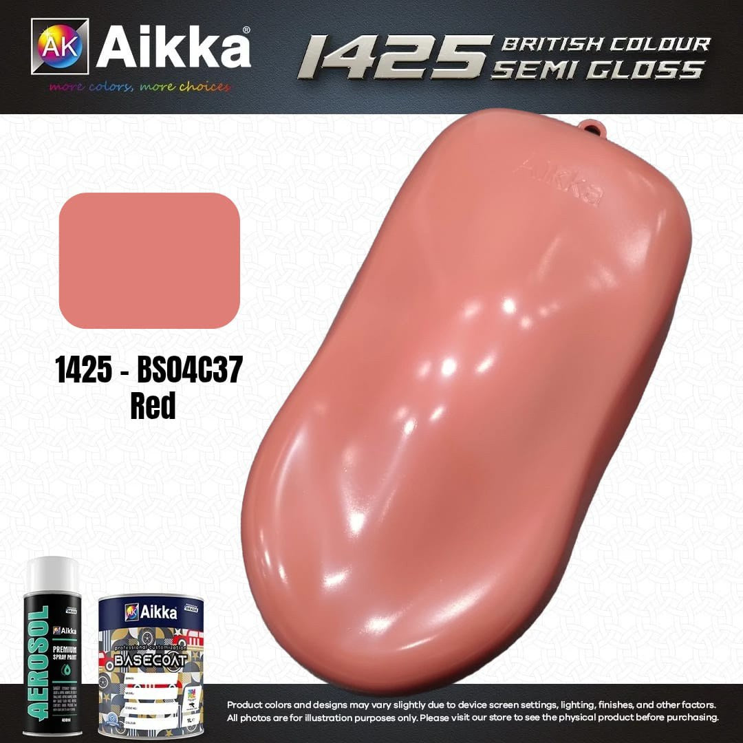 SATINE OPAQUE 1/2 - BRITISH STANDARD SEMI GLOSS COLOUR AIKKA (auto base ou auto kril) - 250 couleurs