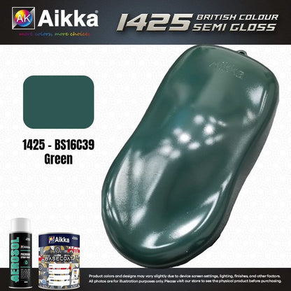 SATINE OPAQUE 1/2 - BRITISH STANDARD SEMI GLOSS COLOUR AIKKA (auto base ou auto kril) - 250 couleurs
