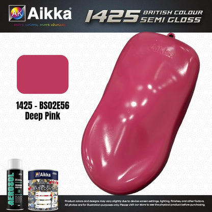 SATINE OPAQUE 1/2 - BRITISH STANDARD SEMI GLOSS COLOUR AIKKA (auto base ou auto kril) - 250 couleurs