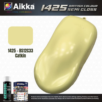SATINE OPAQUE 1/2 - BRITISH STANDARD SEMI GLOSS COLOUR AIKKA (auto base ou auto kril) - 250 couleurs