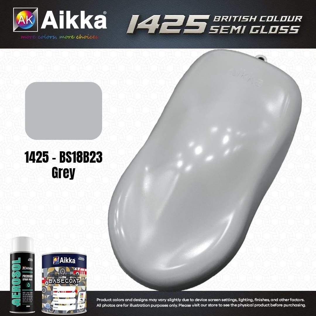 SATINE OPAQUE 1/2 - BRITISH STANDARD SEMI GLOSS COLOUR AIKKA (auto base ou auto kril) - 250 couleurs