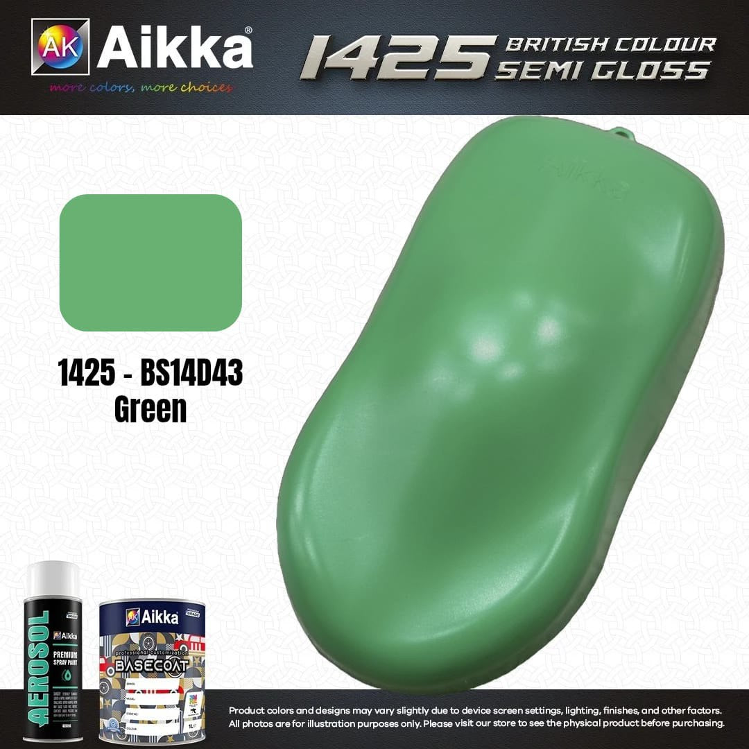 SATINE OPAQUE 1/2 - BRITISH STANDARD SEMI GLOSS COLOUR AIKKA (auto base ou auto kril) - 250 couleurs
