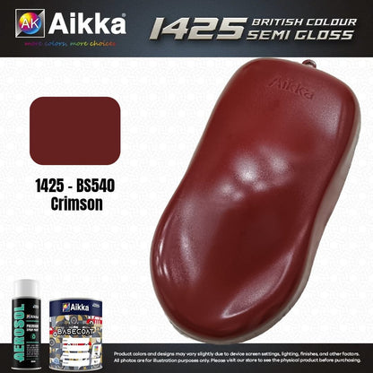 SATINE OPAQUE 1/2 - BRITISH STANDARD SEMI GLOSS COLOUR AIKKA (auto base ou auto kril) - 250 couleurs