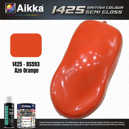 SATINE OPAQUE 1/2 - BRITISH STANDARD SEMI GLOSS COLOUR AIKKA (auto base ou auto kril) - 250 couleurs