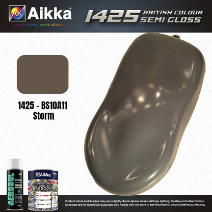SATINE OPAQUE 1/2 - BRITISH STANDARD SEMI GLOSS COLOUR AIKKA (auto base ou auto kril) - 250 couleurs