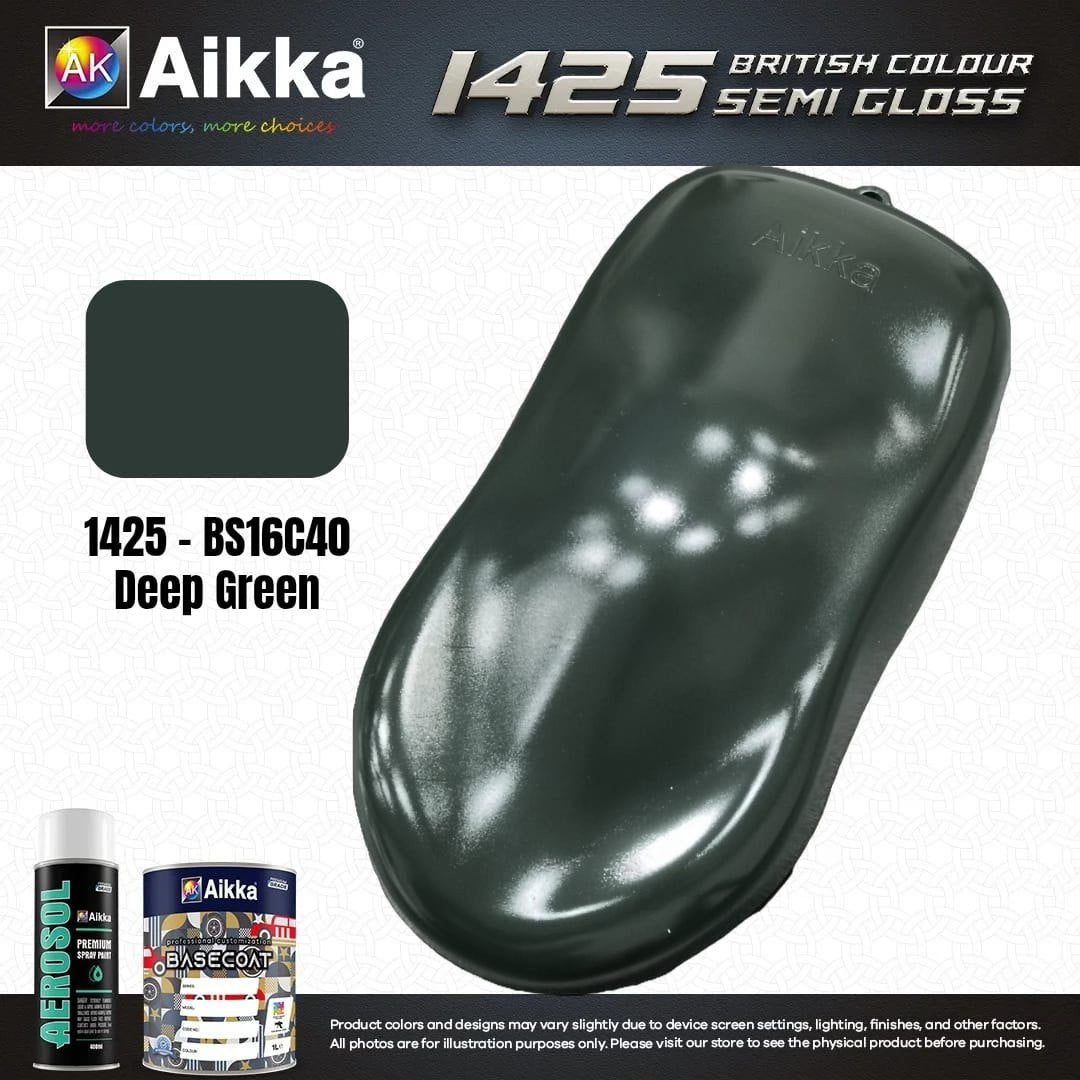 SATINE OPAQUE 1/2 - BRITISH STANDARD SEMI GLOSS COLOUR AIKKA (auto base ou auto kril) - 250 couleurs