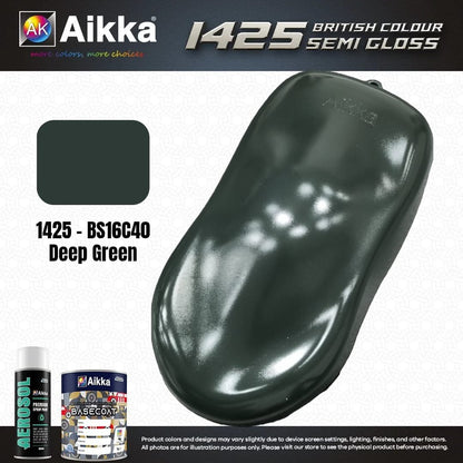 SATINE OPAQUE 1/2 - BRITISH STANDARD SEMI GLOSS COLOUR AIKKA (auto base ou auto kril) - 250 couleurs
