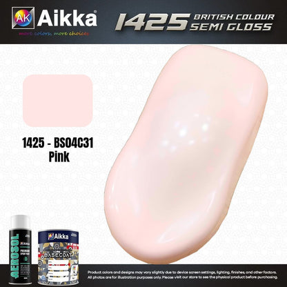SATINE OPAQUE 1/2 - BRITISH STANDARD SEMI GLOSS COLOUR AIKKA (auto base ou auto kril) - 250 couleurs