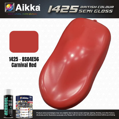 SATINE OPAQUE 1/2 - BRITISH STANDARD SEMI GLOSS COLOUR AIKKA (auto base ou auto kril) - 250 couleurs