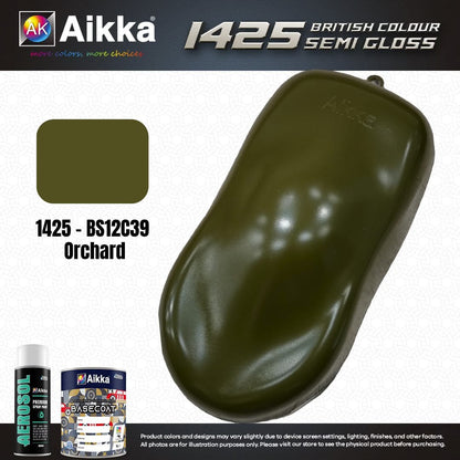 SATINE OPAQUE 1/2 - BRITISH STANDARD SEMI GLOSS COLOUR AIKKA (auto base ou auto kril) - 250 couleurs