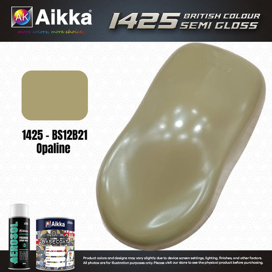 SATINE OPAQUE 1/2 - BRITISH STANDARD SEMI GLOSS COLOUR AIKKA (auto base ou auto kril) - 250 couleurs