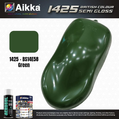 SATINE OPAQUE 1/2 - BRITISH STANDARD SEMI GLOSS COLOUR AIKKA (auto base ou auto kril) - 250 couleurs