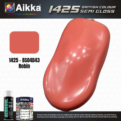SATINE OPAQUE 1/2 - BRITISH STANDARD SEMI GLOSS COLOUR AIKKA (auto base ou auto kril) - 250 couleurs