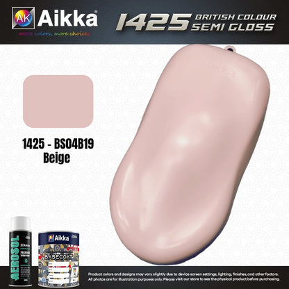 SATINE OPAQUE 1/2 - BRITISH STANDARD SEMI GLOSS COLOUR AIKKA (auto base ou auto kril) - 250 couleurs