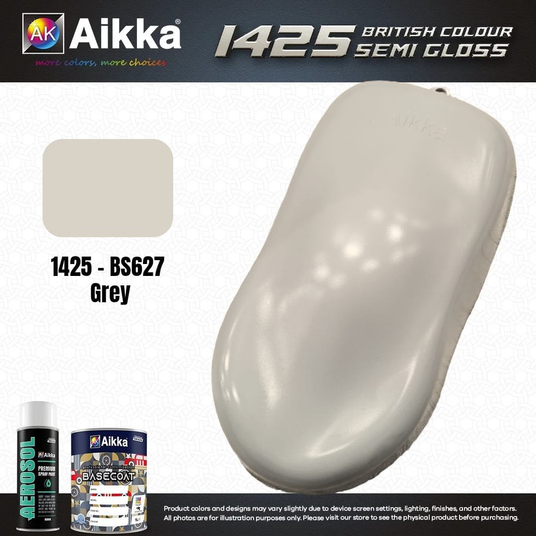 SATINE OPAQUE 1/2 - BRITISH STANDARD SEMI GLOSS COLOUR AIKKA (auto base ou auto kril) - 250 couleurs