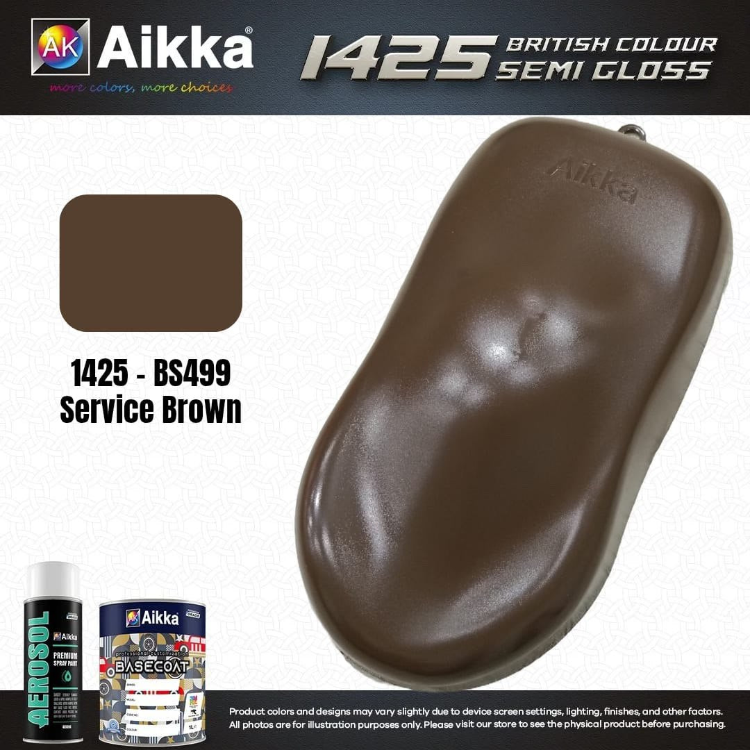 SATINE OPAQUE 1/2 - BRITISH STANDARD SEMI GLOSS COLOUR AIKKA (auto base ou auto kril) - 250 couleurs