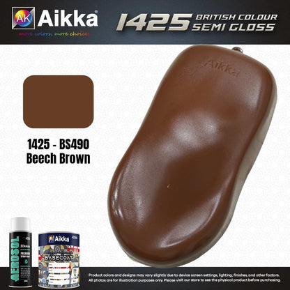SATINE OPAQUE 1/2 - BRITISH STANDARD SEMI GLOSS COLOUR AIKKA (auto base ou auto kril) - 250 couleurs