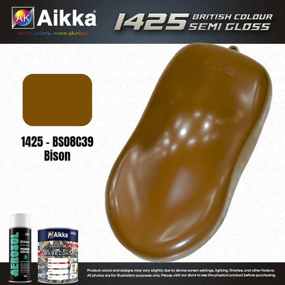SATINE OPAQUE 1/2 - BRITISH STANDARD SEMI GLOSS COLOUR AIKKA (auto base ou auto kril) - 250 couleurs