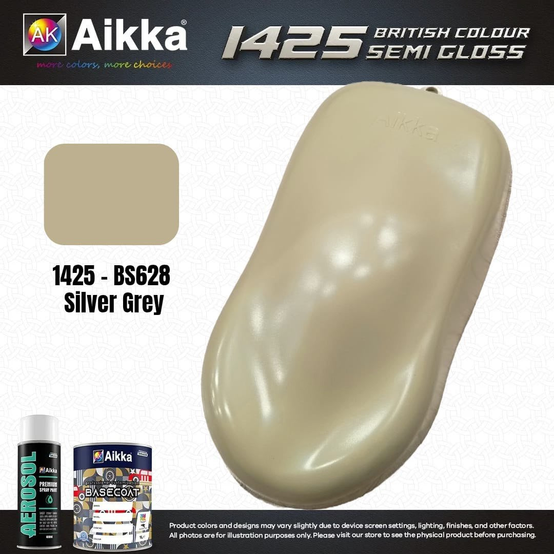 SATINE OPAQUE 1/2 - BRITISH STANDARD SEMI GLOSS COLOUR AIKKA (auto base ou auto kril) - 250 couleurs