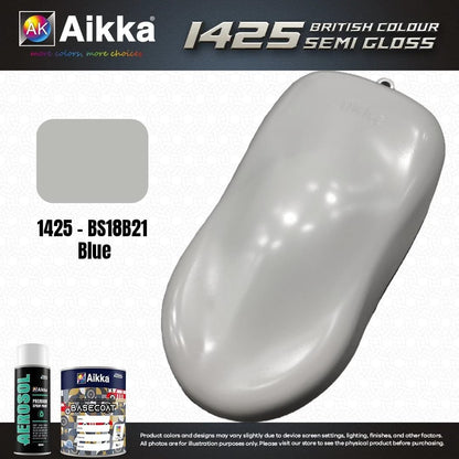 SATINE OPAQUE 1/2 - BRITISH STANDARD SEMI GLOSS COLOUR AIKKA (auto base ou auto kril) - 250 couleurs
