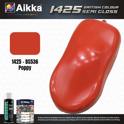 SATINE OPAQUE 1/2 - BRITISH STANDARD SEMI GLOSS COLOUR AIKKA (auto base ou auto kril) - 250 couleurs