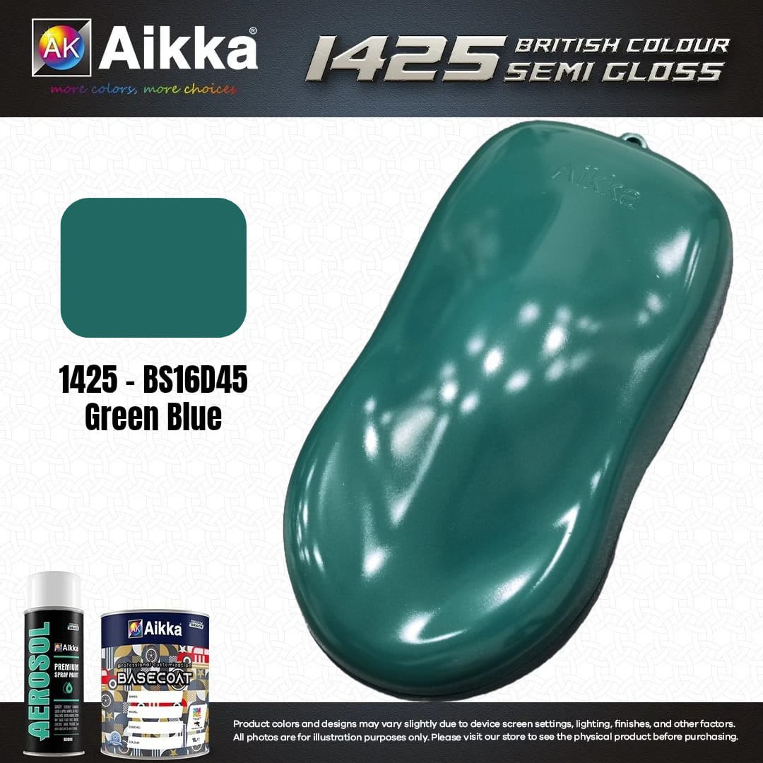 SATINE OPAQUE 1/2 - BRITISH STANDARD SEMI GLOSS COLOUR AIKKA (auto base ou auto kril) - 250 couleurs