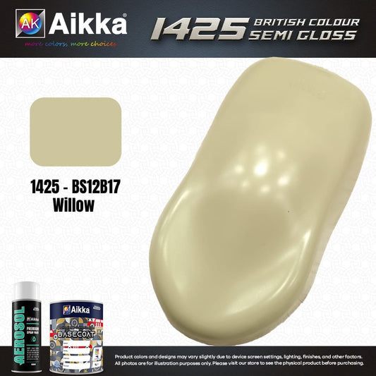 SATINE OPAQUE 1/2 - BRITISH STANDARD SEMI GLOSS COLOUR AIKKA (auto base ou auto kril) - 250 couleurs