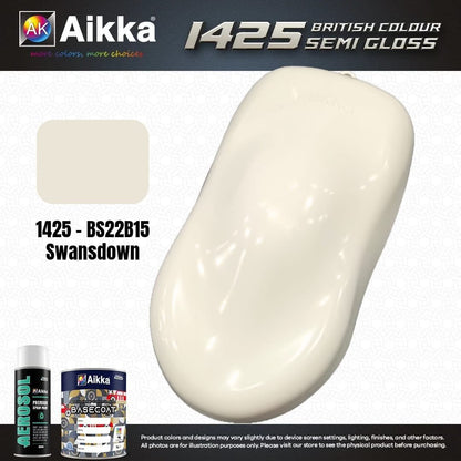 SATINE OPAQUE 1/2 - BRITISH STANDARD SEMI GLOSS COLOUR AIKKA (auto base ou auto kril) - 250 couleurs