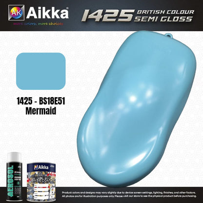 SATINE OPAQUE 1/2 - BRITISH STANDARD SEMI GLOSS COLOUR AIKKA (auto base ou auto kril) - 250 couleurs