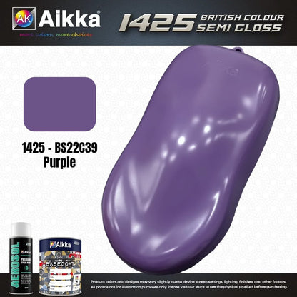 SATINE OPAQUE 1/2 - BRITISH STANDARD SEMI GLOSS COLOUR AIKKA (auto base ou auto kril) - 250 couleurs