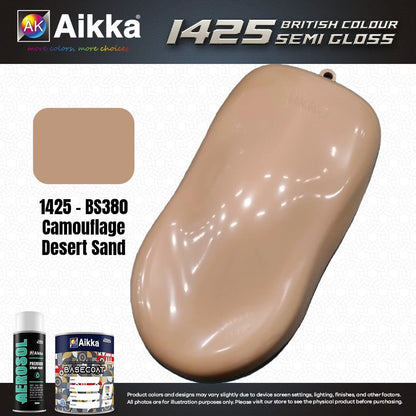 SATINE OPAQUE 1/2 - BRITISH STANDARD SEMI GLOSS COLOUR AIKKA (auto base ou auto kril) - 250 couleurs