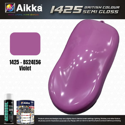 SATINE OPAQUE 1/2 - BRITISH STANDARD SEMI GLOSS COLOUR AIKKA (auto base ou auto kril) - 250 couleurs