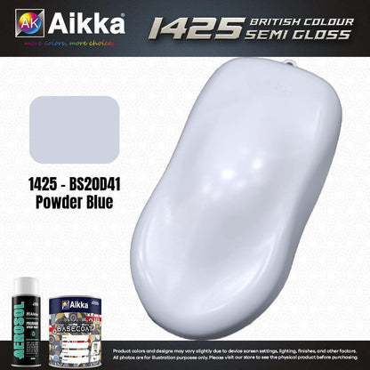 SATINE OPAQUE 1/2 - BRITISH STANDARD SEMI GLOSS COLOUR AIKKA (auto base ou auto kril) - 250 couleurs