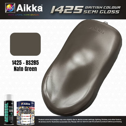 SATINE OPAQUE 1/2 - BRITISH STANDARD SEMI GLOSS COLOUR AIKKA (auto base ou auto kril) - 250 couleurs